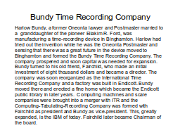 Bundy Time Recording Company