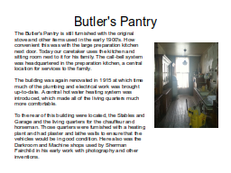 Butler's Pantry