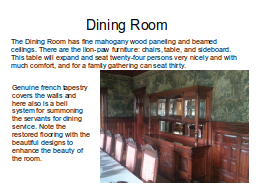 Fairchild Dining Room